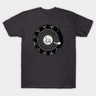 Vintage Rotary Dial Phone 404 Area code T-Shirt